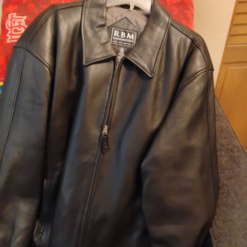 Leather coat